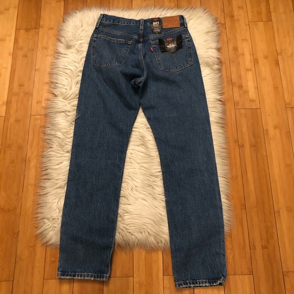 Levi’s 501 Original High Rise Straight Leg Blue Denim Premium Jeans 26 x 30 - Picture 11 of 16